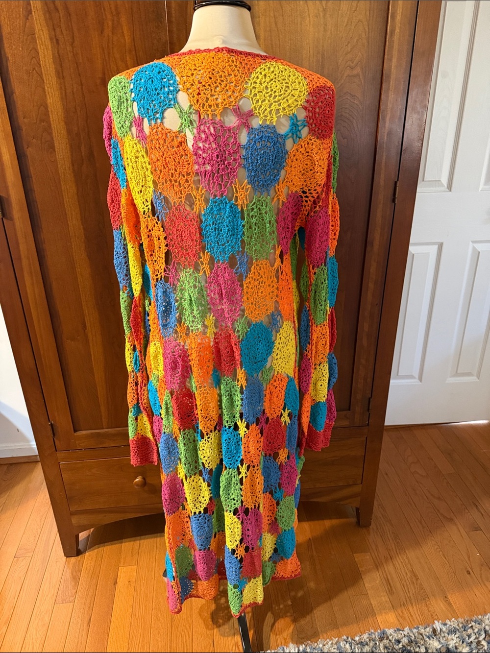 Raga Maxi Sunshine Crochet Cardigan